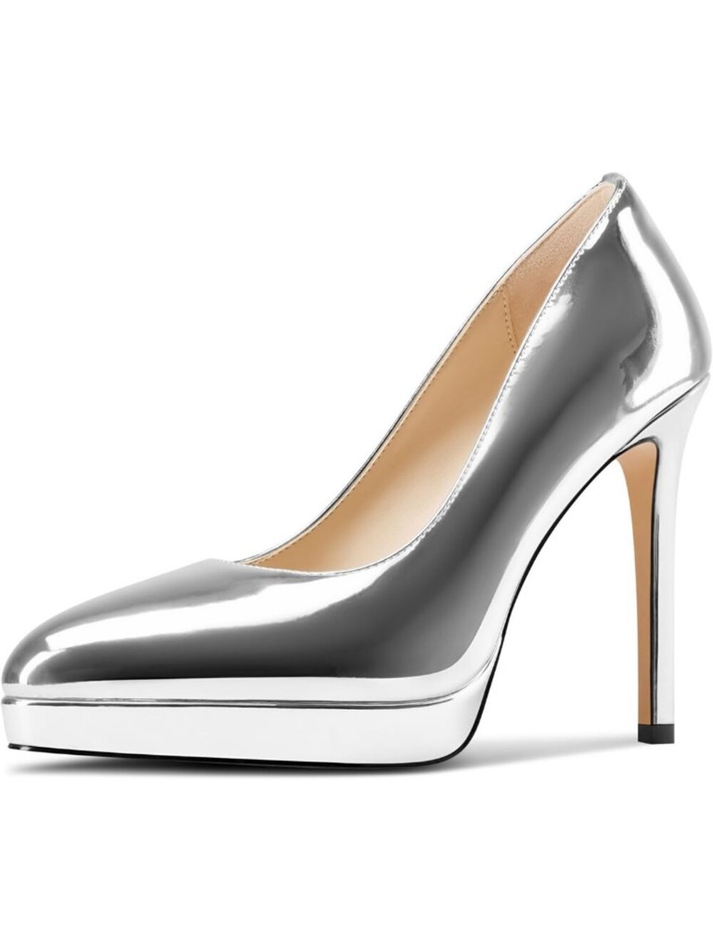 Chic Women's High Heels Platform Pumps - Slip-On Stilettos for Office & Dress